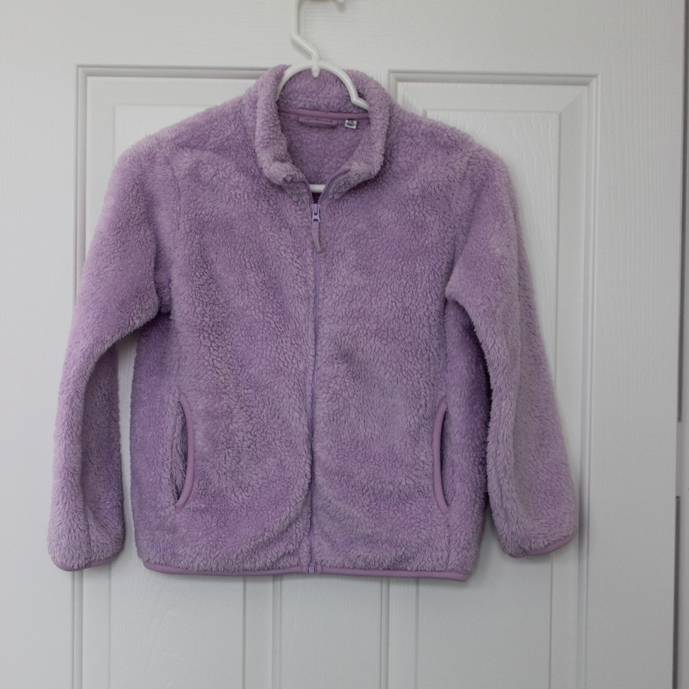 Girls Fuzzy Zip Up Jacket
